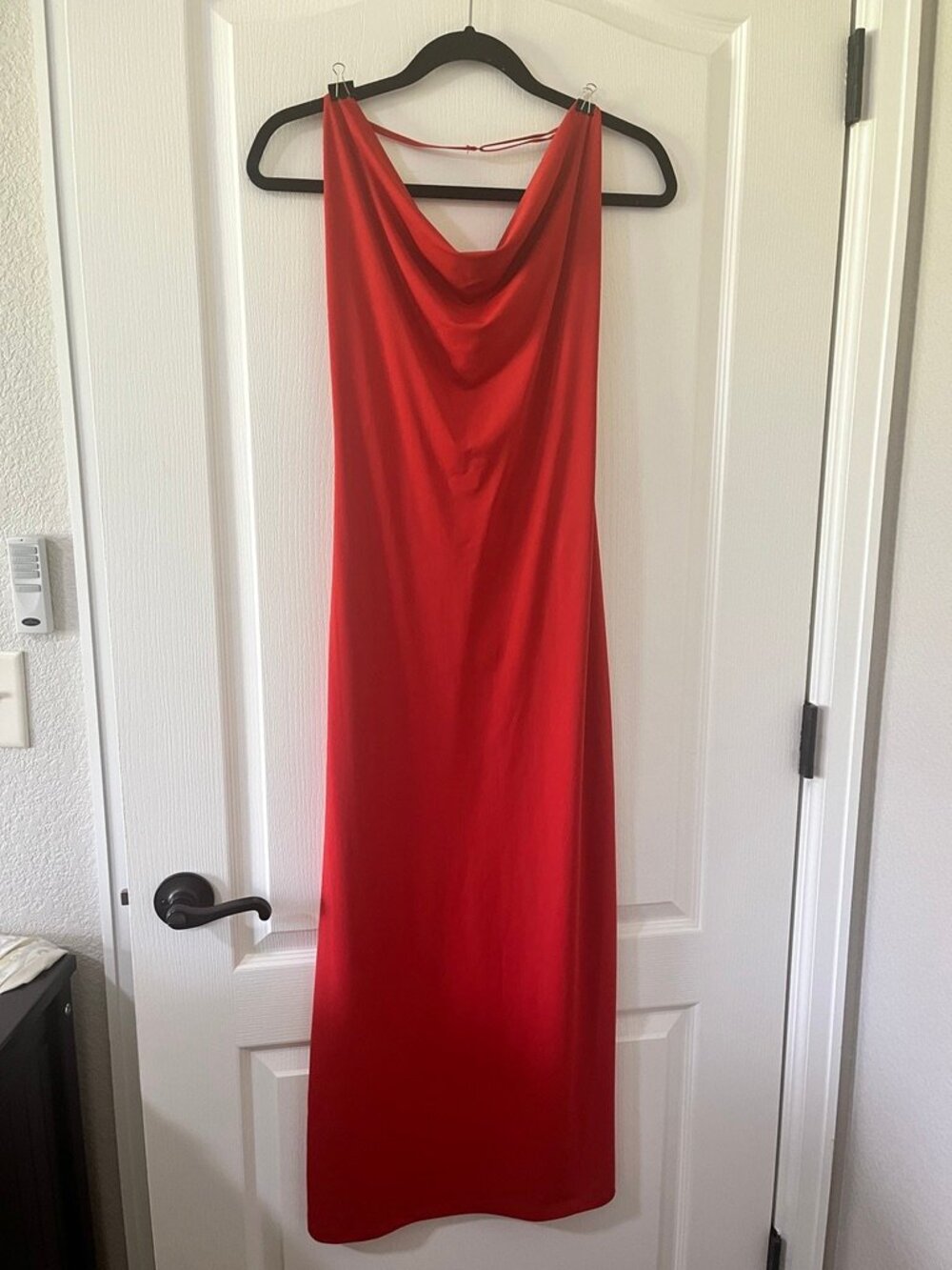 NWT! Zara Red Long Maxi Dress Open Back Size Medium